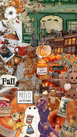 Fall Vibes Collage Vinyl