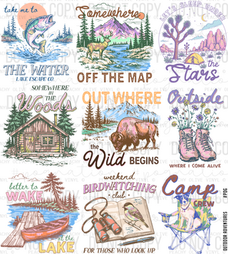 Outdoor Adventures Decal Sheet
