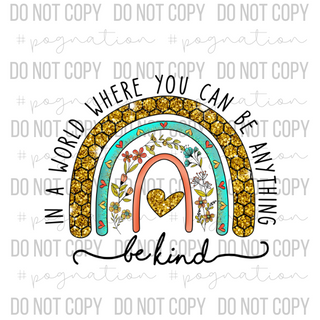 Be Kind Rainbow Decal