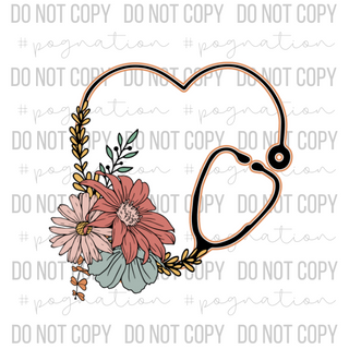 Stethoscope Heart Decal
