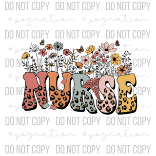 Nurse Wildflowers Decal