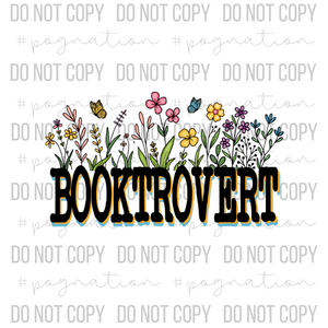 Booktrovert Flowers Decal