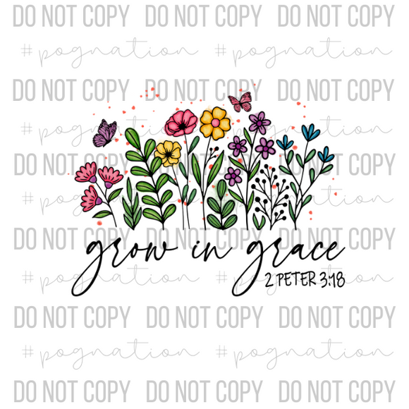 Grow in Grace Decal