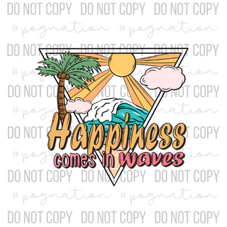 Happiness In Waves Decal