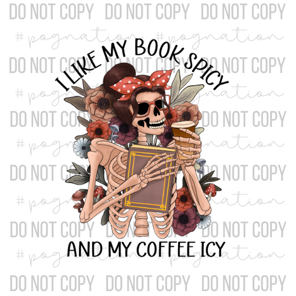Books Spicy Coffee Icy Decal