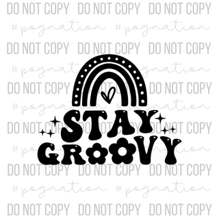 Stay Groovy Rainbow Decal