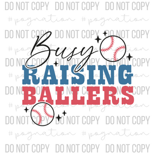 Busy Raising Ballers Decal