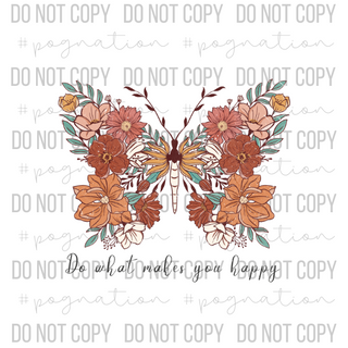Do What Makes You Happy Butterfly Decal