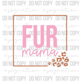 Cat Fur Mama Decal