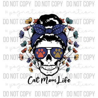 Cat Mom Life Decal