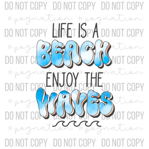 Enjoy the Waves Decal