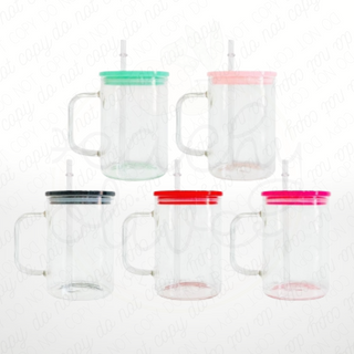 17oz Clear Glass Mug Blanks