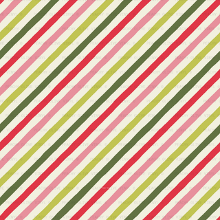 Retro Christmas Striped Vinyl