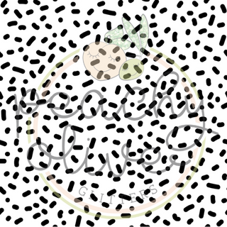 Black Sprinkles and Dots Vinyl