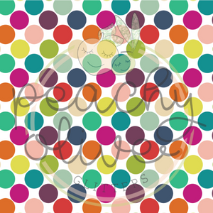 Rainbow Polka Dots Vinyl