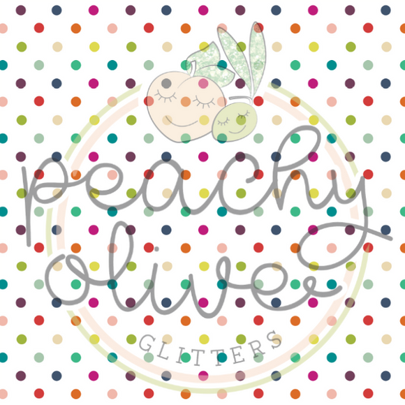 Cute Rainbow Polka Dots Vinyl