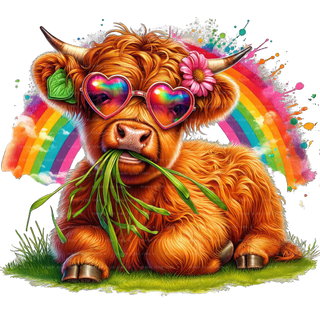Hippy Cow Decal