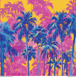 Neon Flash Palm Trees Vinyl