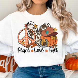 Western Peace Love Fall DTF