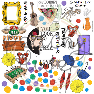 Best Of Friends Element Decal Sheet Vinyl