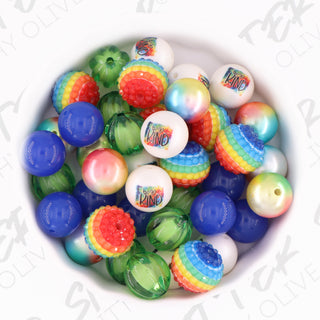 Be Kind Rainbow Gumball Beads - 23