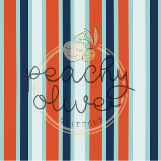 Girly Independence Day Stripes Vinyl - 479