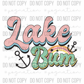 Lake Bum Decal - S0016