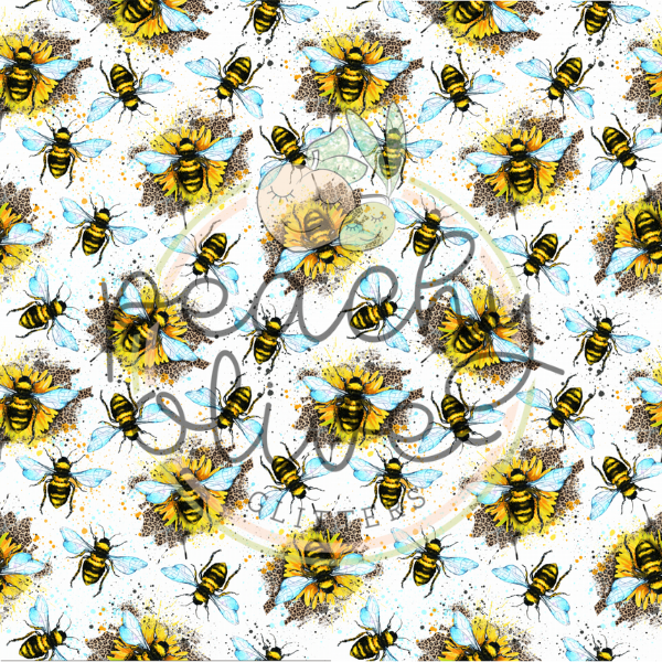 Leopard Bees Vinyl - 442/443 – Peachy Olive Glitters