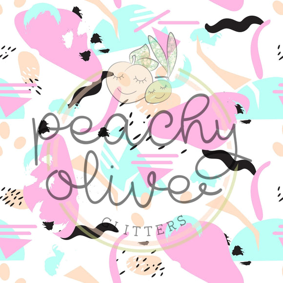 Pink School Supplies Vinyl – Peachy Olive Glitters