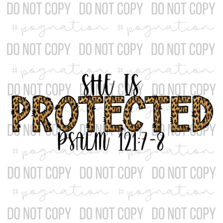 She Is Protected Decal - S0024