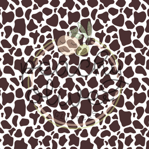 Cow Print Brown & White Multi-Pack Printed Craft Vinyl 3 Sheets 12x12 for  Vinyl Cutters