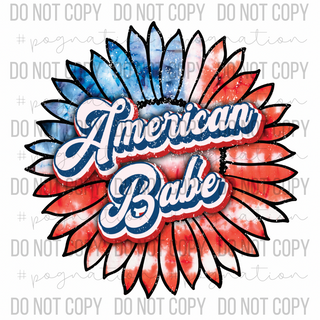 American Babe Sunflower Decal - S0002