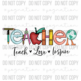 Teach Love Inspire Decal - S0030