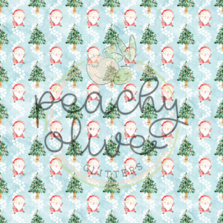 Cheerful Santa & Happy Trees Vinyl - 400