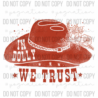 In Dolly We Trust Decal - S0040