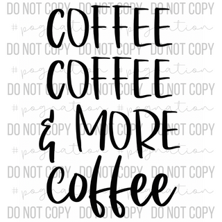 Coffee x3 Decal - S0043