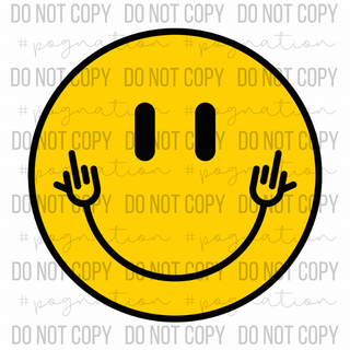 Mad Happy Smiley Face Decal - S0045