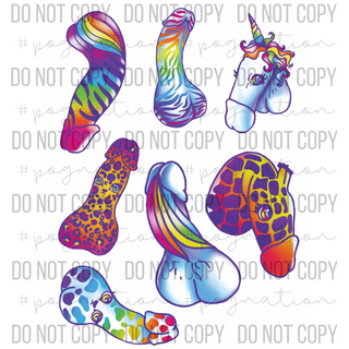 Naughty Unicorn Decals - DS006