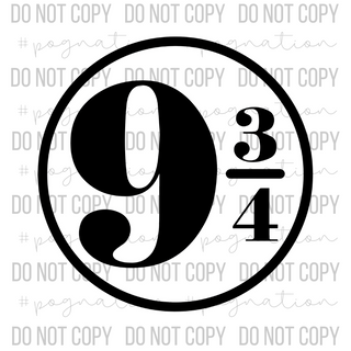 Nine & Three Quarters Decal - S0062