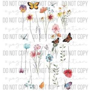 Watercolor Bouquets Decal Sheet - DS009