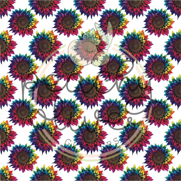 Tie Dye Sunflowers Vinyl - 88/243