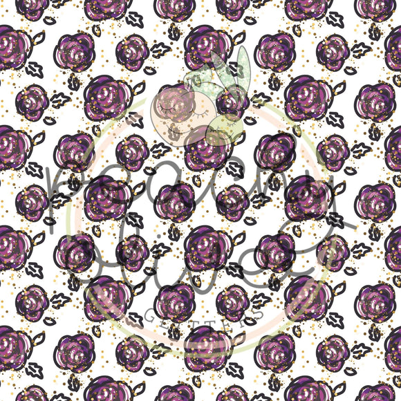 Doodle Purple Flower Vinyl - 15/143