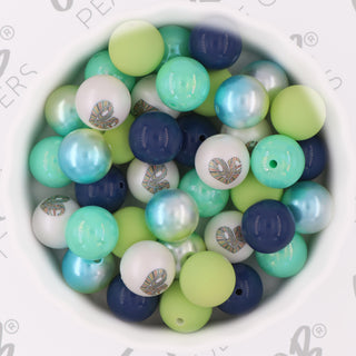 BLUE LOVE Gumball Beads- 73