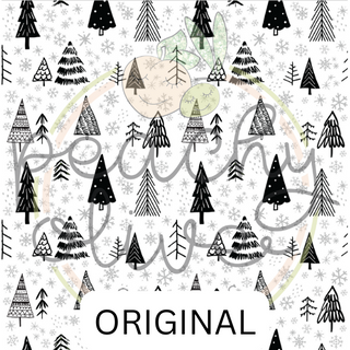 Snowflakes and Trees Vinyl