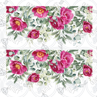 Pink Floral Border Sheet