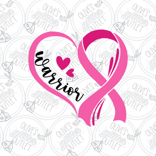 Pink Ribbon Warrior Decal