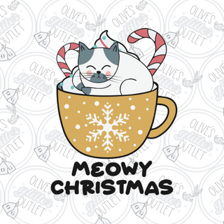 Meowy Christmas Decal