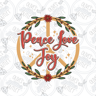 Peace Love Joy Decal