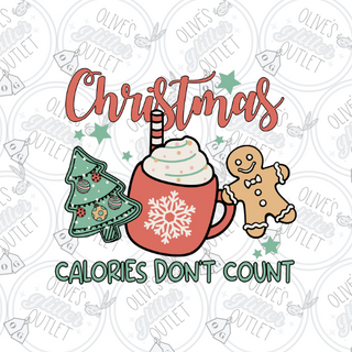 Christmas Calories Don't Count Decal