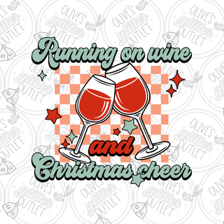 Running On Wine and Christmas Cheer Decal